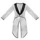 image 1 of Silver Sequin Tailcoat Silver | XL