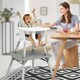 image 10 of COSTWAY 4 in 1 Baby Highchair Infant Feeding Seat