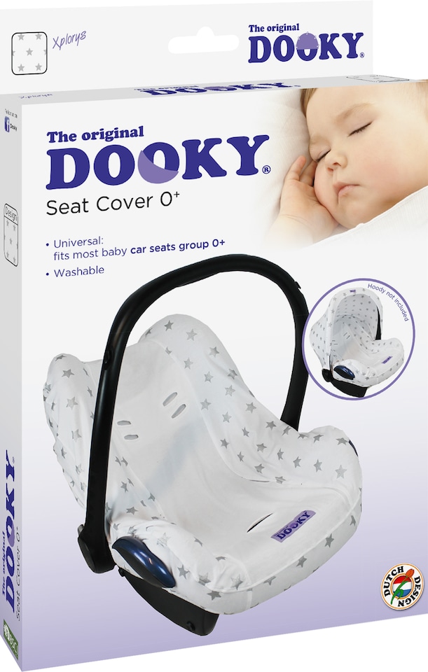 image 1 of Dooky Baby Car Seat Cover, Universal Group 0+ Cotton Cover for Infant Car Seats