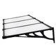 image 3 of Living and Home Door Window Awning Canopy Rain Cover - L270*W90*H28cm Black