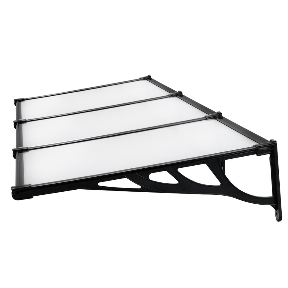 image 1 of Living and Home Door Window Awning Canopy Rain Cover - L270*W90*H28cm Black