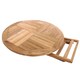 image 2 of Charles Bentley Solid Wooden Teak Round 2-4 Seater Table Garden Foldable Patio