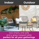 image 2 of Neo Grey 4 Piece Bamboo Style Table & Chairs Set With Cover