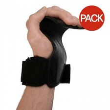 Fitness Mad Rubber Fitness Lifting Strap (Pack of 2) - Black - One Size