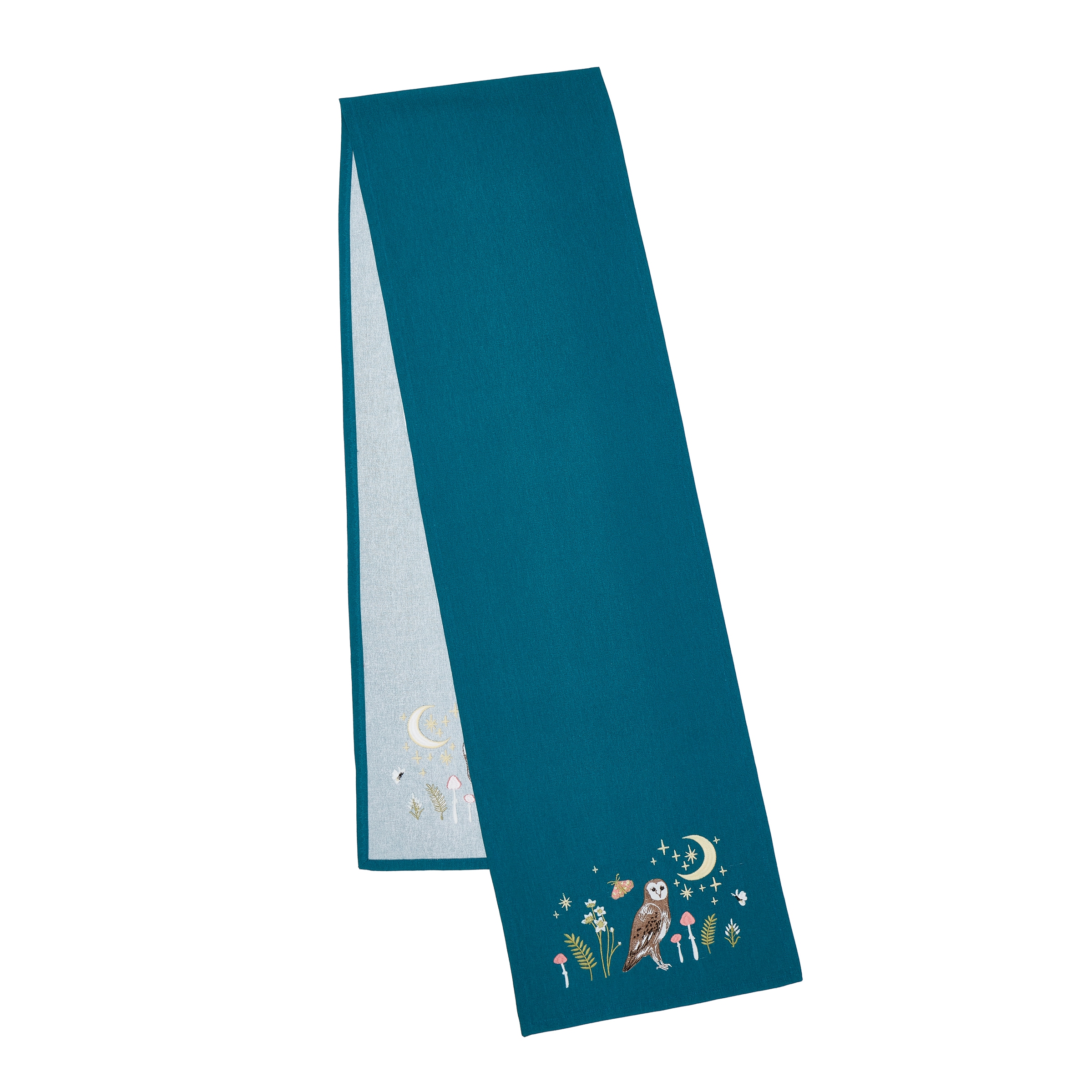 Catherine Lansfield 'Enchanted Twilight Animals' Cotton Dining Table Runner in Green