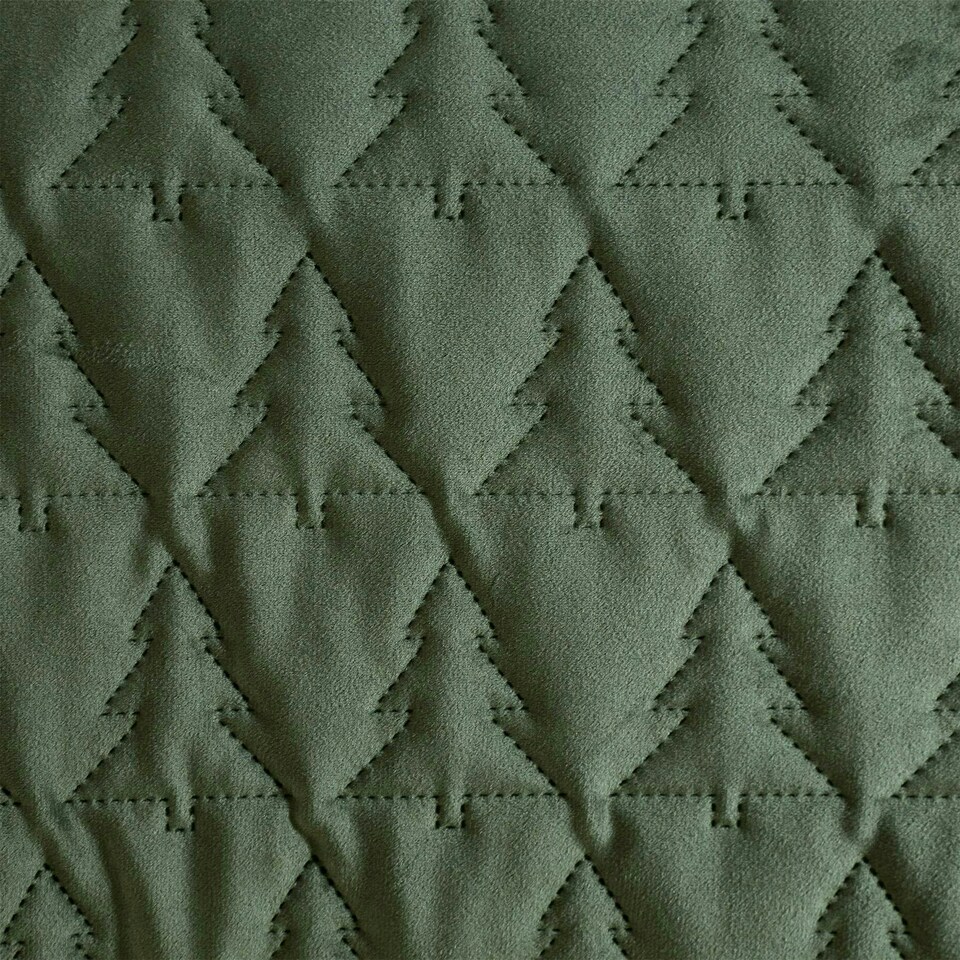 image 1 of Catherine Lansfield Cosy Soft Christmas Tree Green Duvet Cover Set Green | Single
