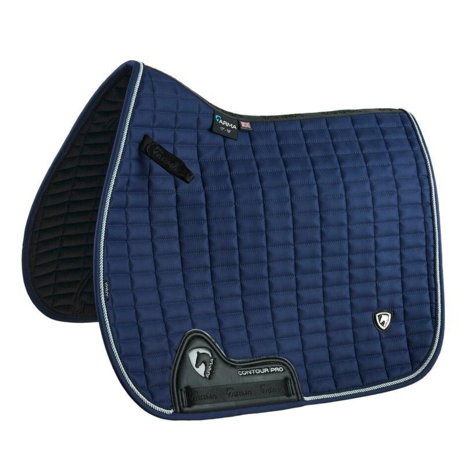 image 1 of Shires ARMA Classic GP Saddlecloth Blue | Size: 15-16.5 Inch
Colour: Navy