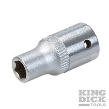 King Dick Socket SD 1/4" Metric 6pt - ESM405