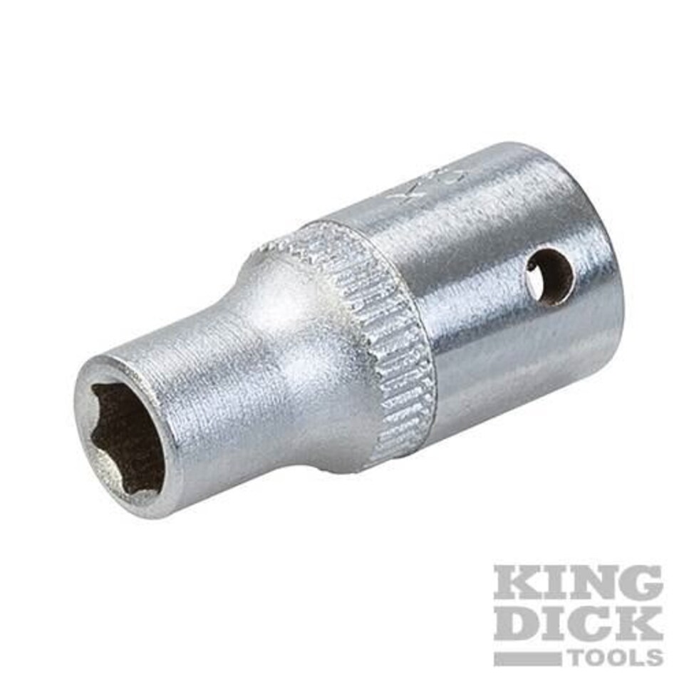 King Dick Socket SD 1/4" Metric 6pt - ESM405