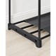 image 6 of Large Capacity Freestanding Portable Wardrobe with Shelves and Hanging Rods, Ink Black