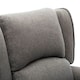 image 4 of Charlotte Modern Fabric Pushback Recliner Sofa Accent Chair (Grey)