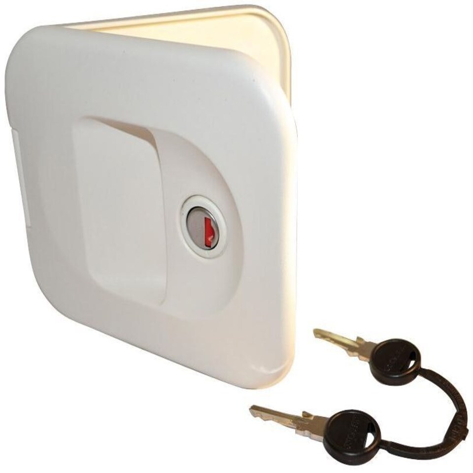 image 1 of Thetford Cassette Toilet Water Fill Door With Lock And Zadi Keys