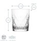 image 3 of LAV Keops Whisky Glasses - 345ml - Clear - Pack of 6 | Clear | Clear