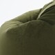 image 6 of Kingston Classic Velvet Bean Bag Chair & Pouffe Olive Green Bean Bag Chair | Green | Olive Green | 2