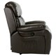 image 6 of Chester Electric Bonded Leather Automatic Recliner Heat & Massage Chair (Brown)
