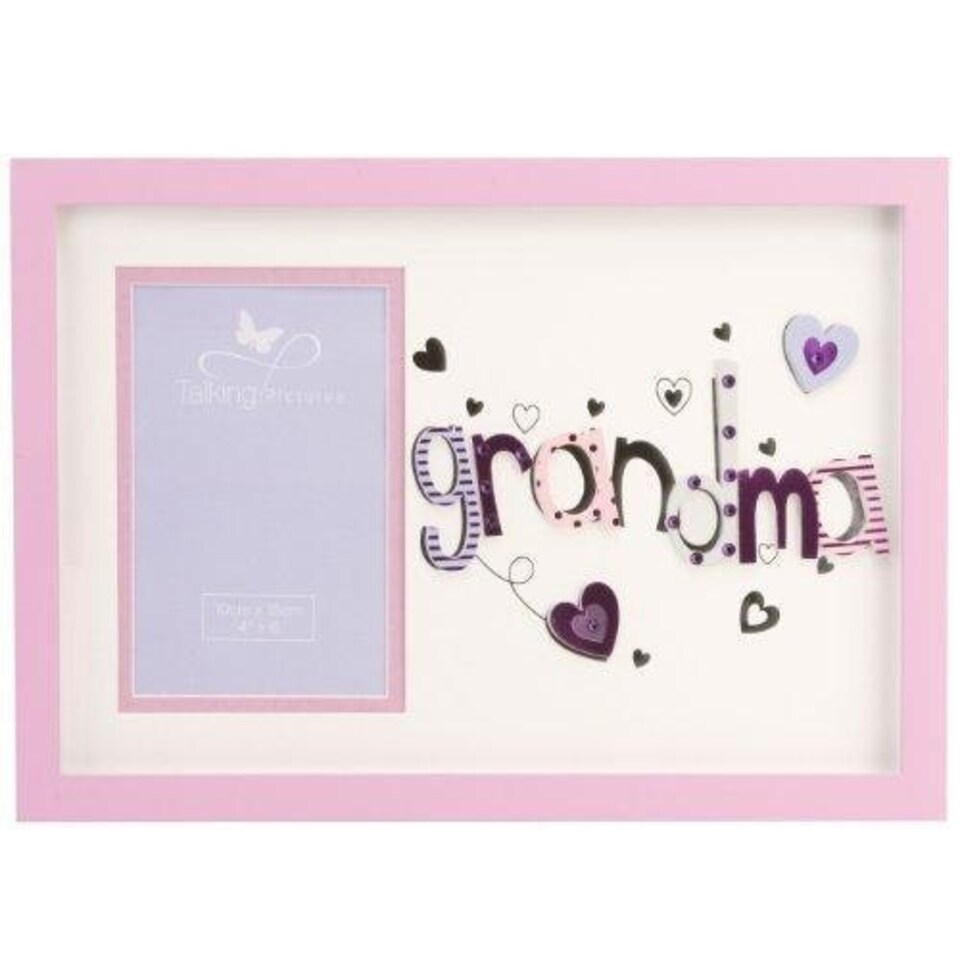 image 1 of Talking Pictures More Than Words 3D Letter Frame 'Grandma'