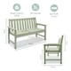 image 8 of Vonhaus Westport Sage Green Garden Bench 2 Seater HDPE