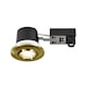 image 1 of Nordlux Umberto Indoor Downlight Brass Aluminium GU10 Adjustable Head - Mains Powered, IP44 | Gold | Brass