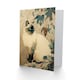 image 2 of Cat Lover Ragdoll with Botanical Pattern Animal Greeting Card