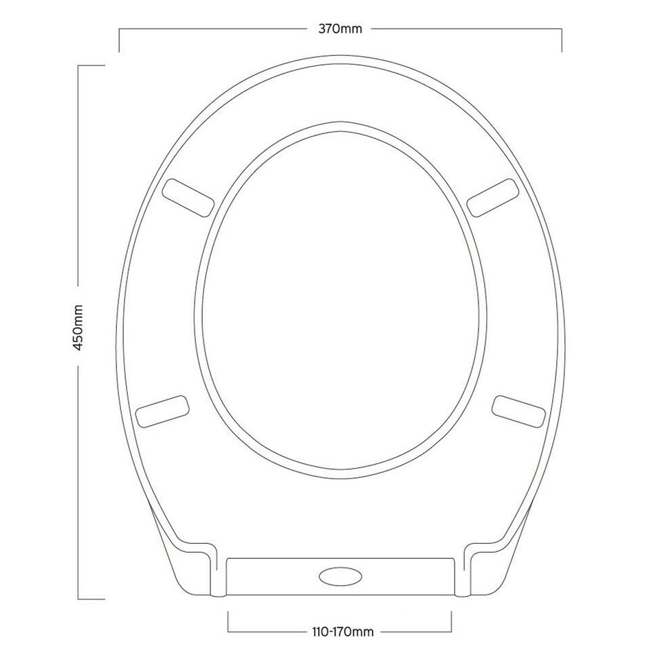 image 1 of Showerdrape Granada White Quick Release Soft Close Toilet Seat