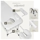 image 3 of Massage Table Set Massage Bench Massage Table 2 Zone Massage Bed Cosmetic Lounger Bag Bolsters Head And Armrests | White | white | 1