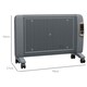 image 3 of HOMCOM Mica Electric Space Heater, Portable Heater, 2 Heat Settings, Black