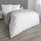 image 4 of OHS Geometric Reversible Print Duvet Cover and Pillowcase Set, Single - Grey