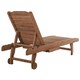 image 8 of Outsunny Wooden Sun Lounger Outdoor Patio Sun Bed w/ Pull-out Table