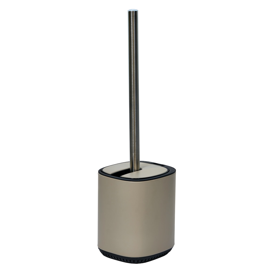 image 1 of Showerdrape Echo Beige Steel Toilet Brush & Holder | Cream | Beige | 1