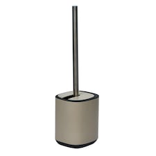 Showerdrape Echo Beige Steel Toilet Brush & Holder | Cream | Beige | 1
