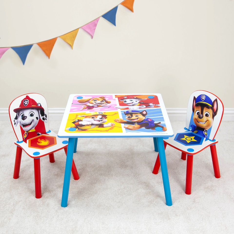 image 1 of Paw Patrol Badges Table And Chairs