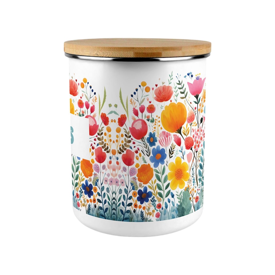 image 1 of Bright Floral Extra Large Biscuit Tin