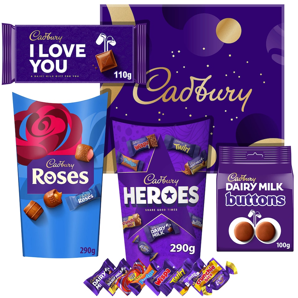 image 1 of Cadbury I Love You Chocolate Hamper