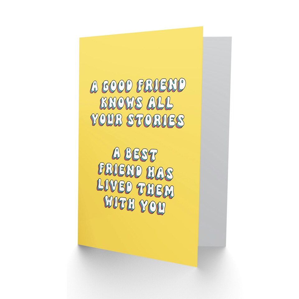 image 1 of Best Lived Your Stories Sweet Woman Friend Birthday Card