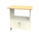 image 8 of Albert Bottom Drawer Coffee Table in Cream Ash & Riviera Oak (Ready Assembled) | Cream | Cream Ash & Riviera Oak