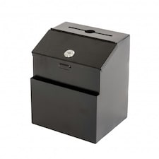 Oypla Wall Mounted Lockable Steel Suggestion Comment Ballot Mail Box