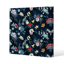 Roses & Other Bright Flowers (Canvas Print) / 114 x 114 x 4cm | Multi