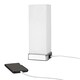 image 1 of ValueLights Lazio Silver Table Lamp Touch On/Off