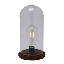 Hestia LED Light Up Glass Dome with Bulb  - Large