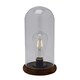 image 1 of Hestia LED Light Up Glass Dome with Bulb  - Large
