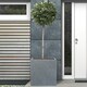 image 9 of Textured Concrete Effect Square Grey Outdoor Planter W49.5 H50.5 L49.5 cm, 123.7 ltrs Cap.