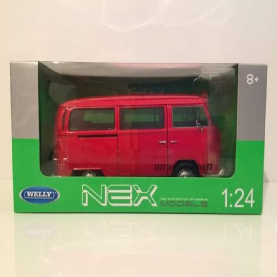 image 1 of 1972 Volkswagen Bus T2 Red Welly 22472 1:24 Scale