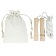Avenue Denise Wooden Skipping Rope - Off White/Beige - One Size