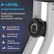 image 8 of HOMCOM Magnetic Resistance Exercise Bike Foldable LCD Adjustable Seat Grey