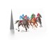 image 2 of Horse Racing Sport Race Bright Watercolour Art Card
