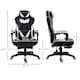 image 7 of Vinsetto Gaming Chair Ergonomic Reclining Manual Footrest Wheels Stylish White