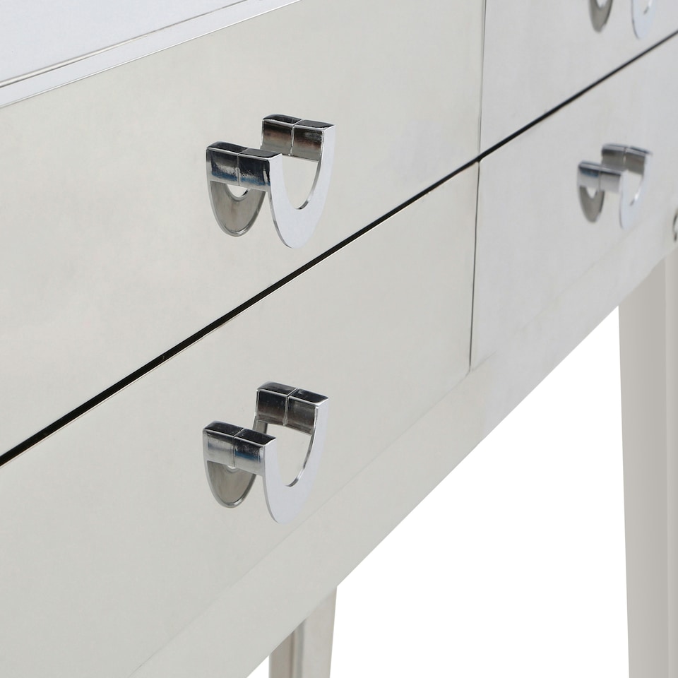 image 1 of Interiors by Premier Lure 4 Drawers Console Table Silver
