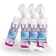 image 1 of Yass Clean White Shoe Cleaner Set, 200ml x 4 Bottles, Foam Applicator with Brush, Sparkling White Formula