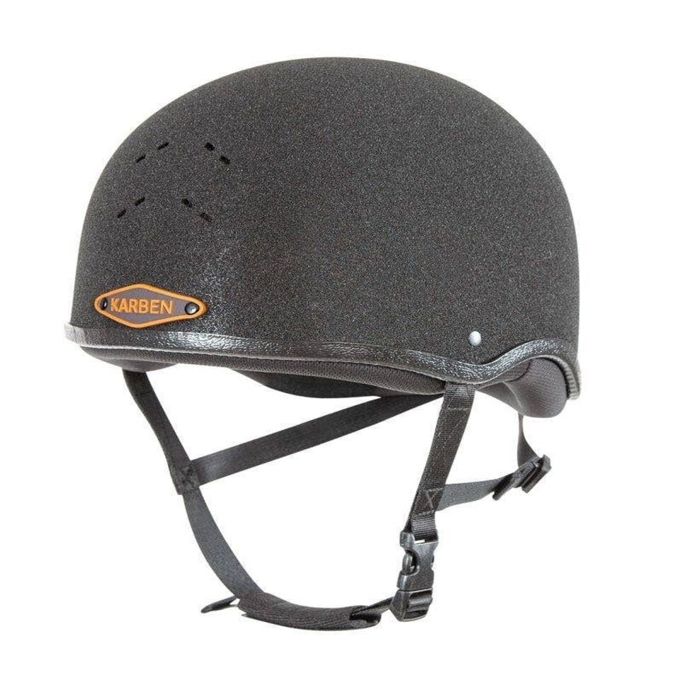 image 1 of Shires KARBEN Junior Skull Cap Black | Size: 62CM
Colour: Black