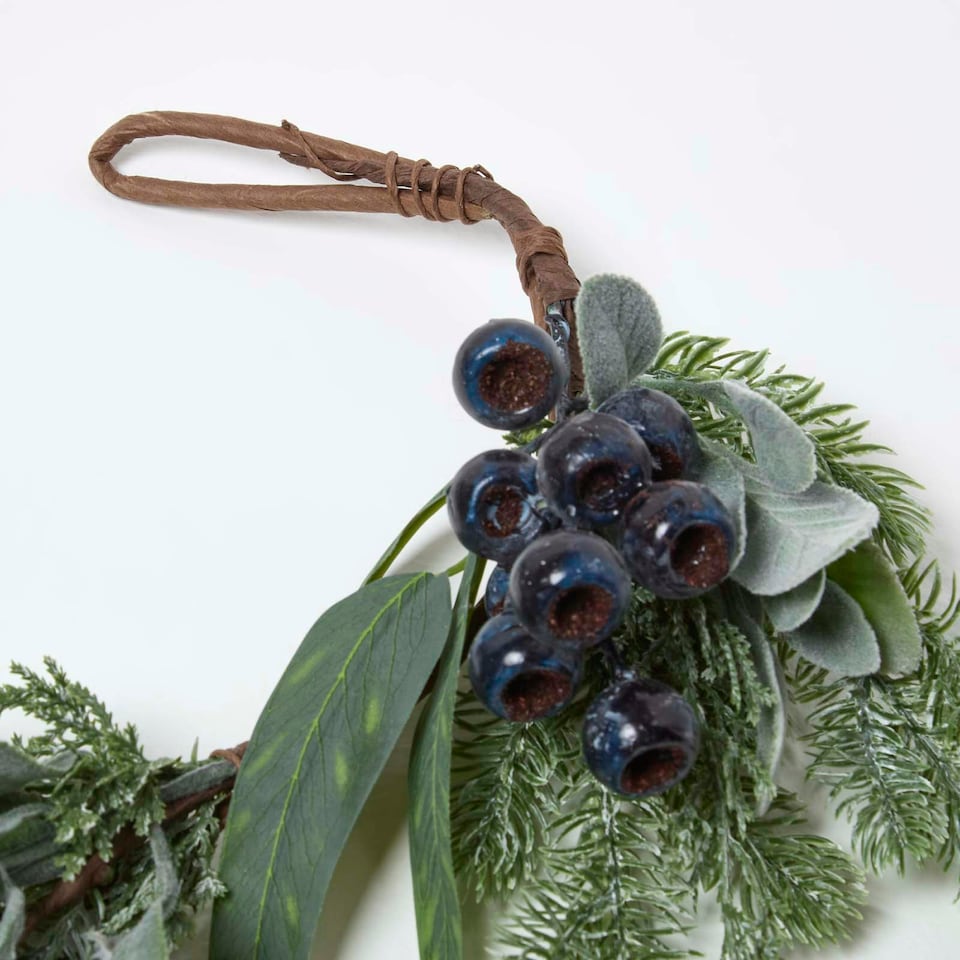 image 1 of Homescapes Artificial Blueberry Garland, 150 cm